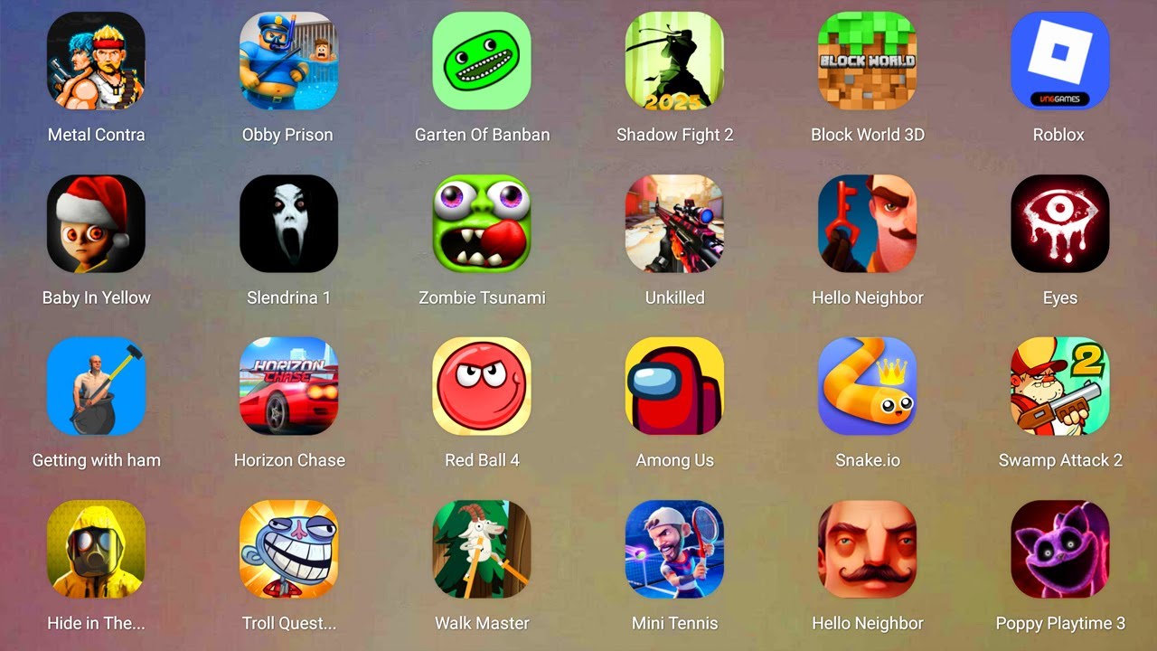 Roblox,POCOYO'S PRISON,Angry Birds 2,Free Fire,Lazy Jump,Save the Masters,Protect My Pet,Ink Game...