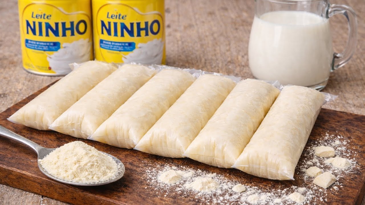 SACOLE DE LEITE NINHO, FATURE MUITO COM ESSA RECEITA SUPER CREMOSA