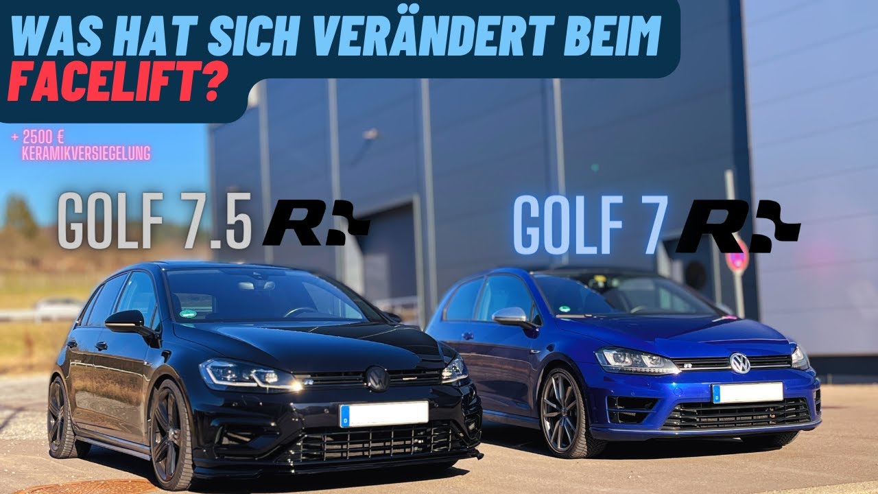 GOLF R für 2500€ KERAMIKVERSIEGELT! Lohnt sich das? & VERGLEICH FACELIFT VS. PRE - FACELIFT GOLF 7 R