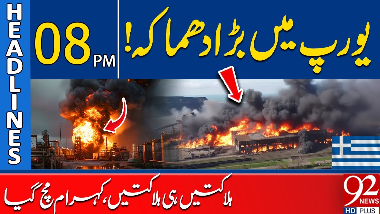 Massive Explosion in Europe | Multiple Dead, Chaos Ensues | 8 PM Headlines | 92NewsHD