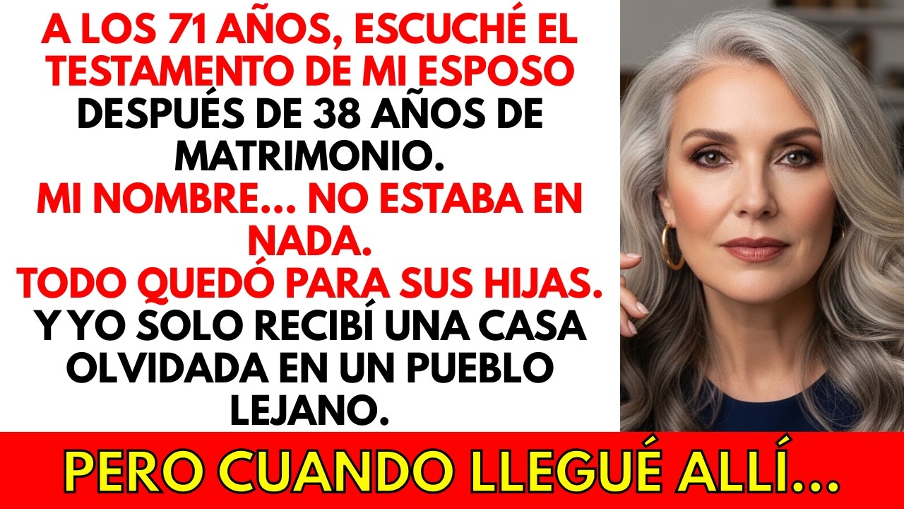 Mi marido lo dejó todo a sus hijas… menos una casa que lo cambió todo...