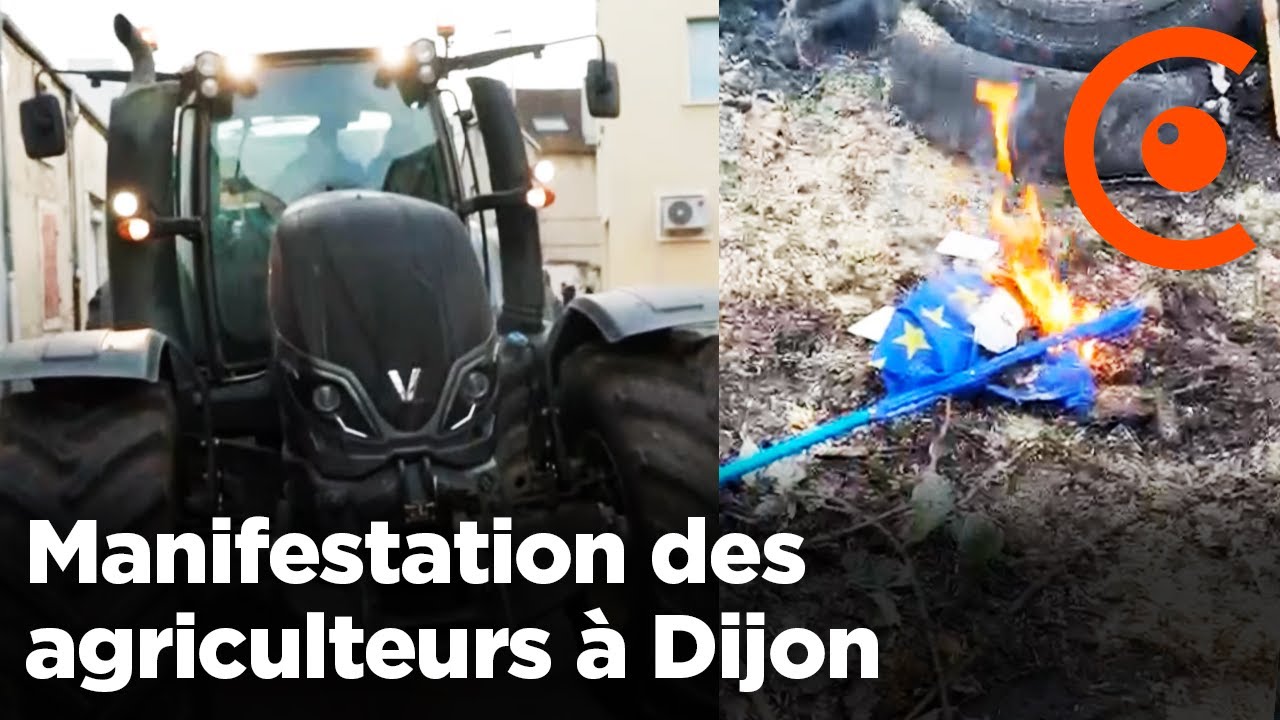 Agriculteurs à Dijon : manifestation des Jeunes Agriculteurs et la FDSEA - Colère Agricole