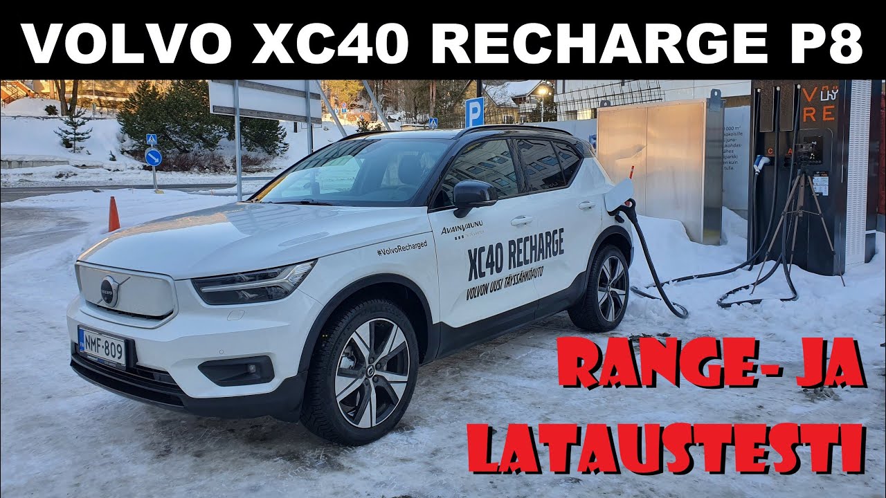 Volvo XC40 Recharge P8 RANGE- JA LATAUSTESTI - VLOG 82