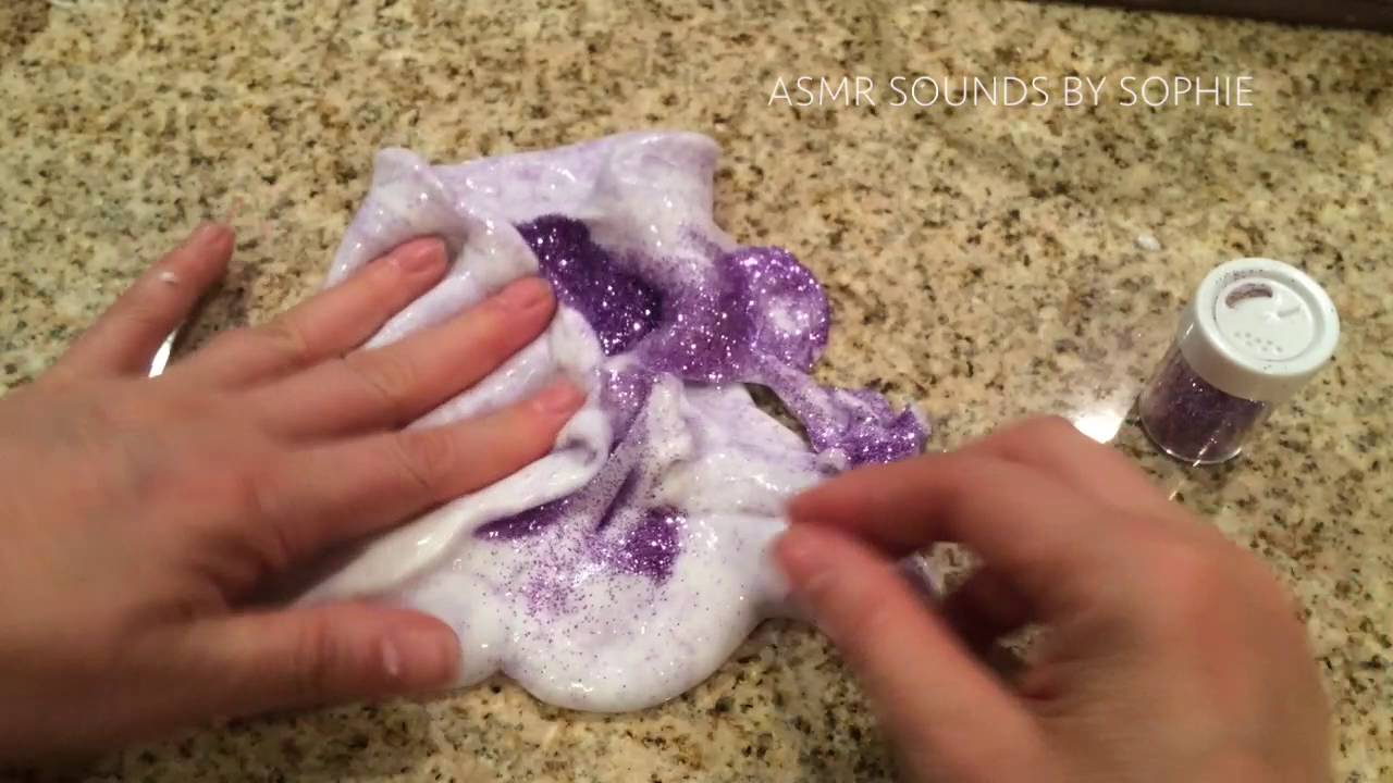 ASMR Making Slime (ASMR, Recipe, soft talking, Youtube, video)