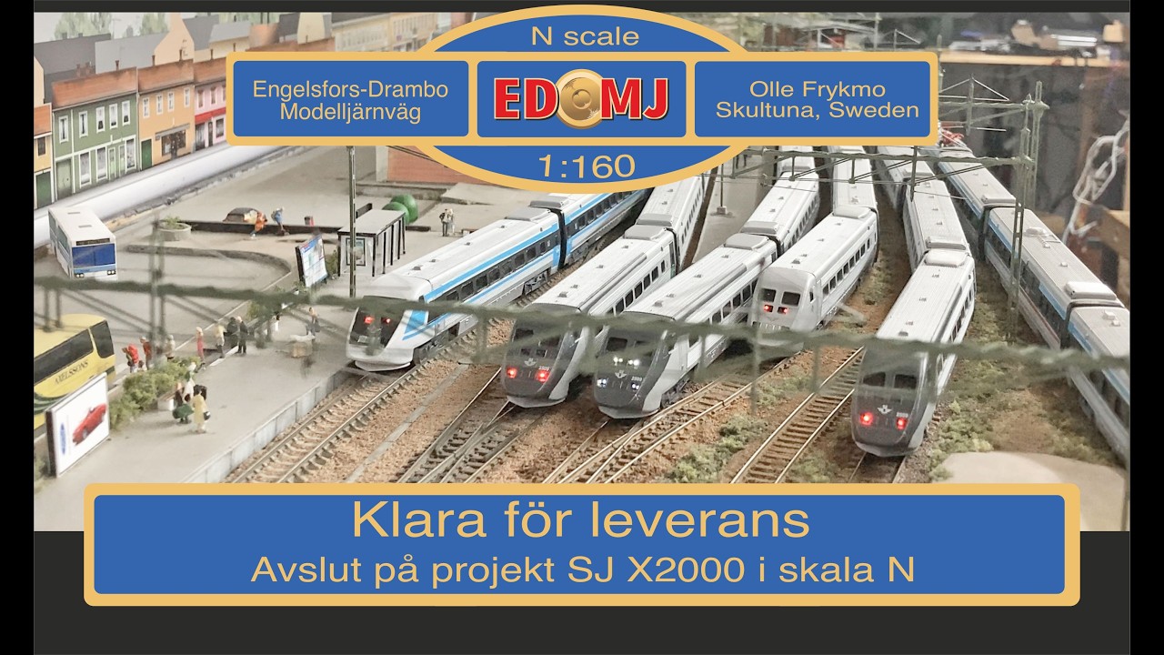 Avslut - Projekt SJ X2000 i skala N