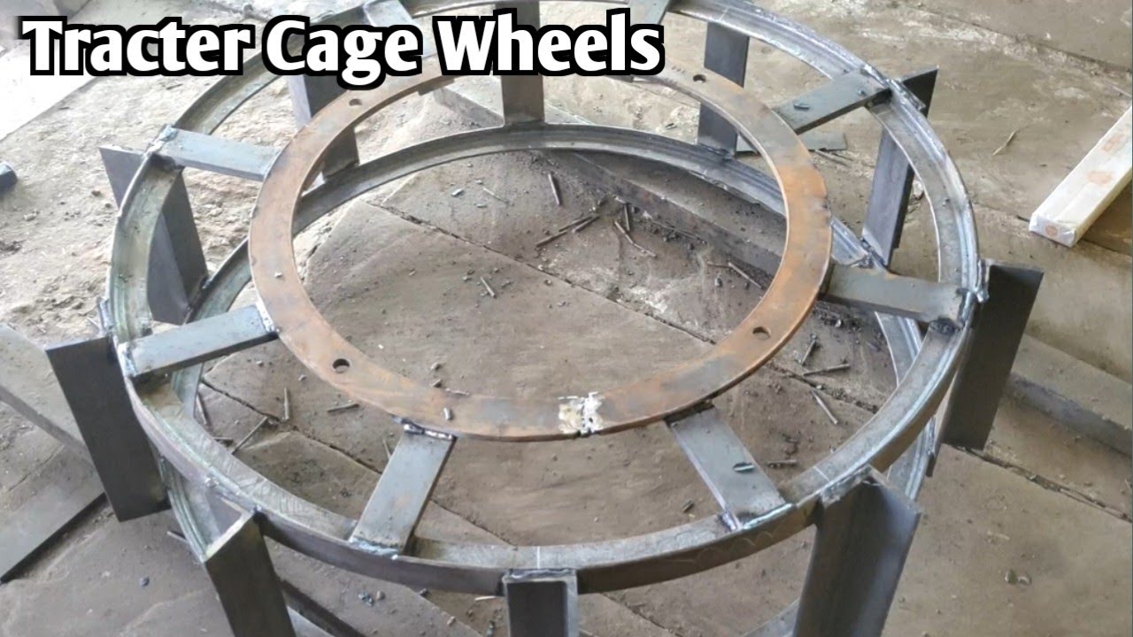 How To Make Tracter cage Wheels || tractor single cage Wheels