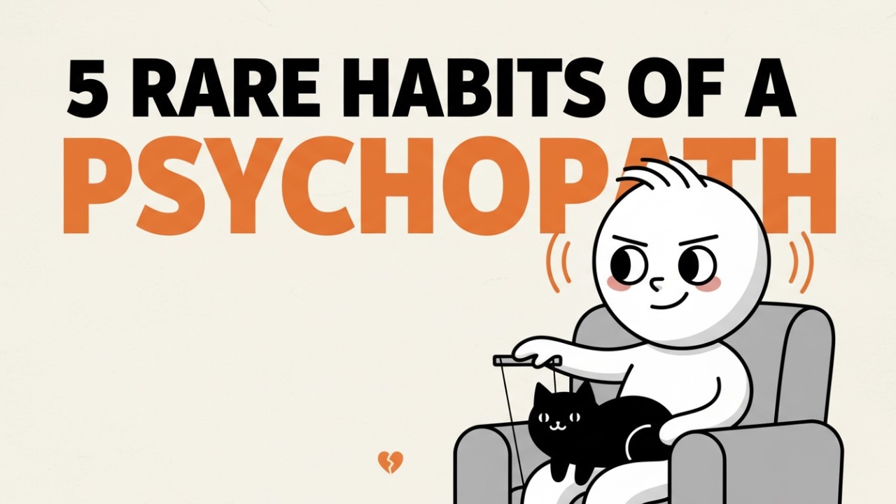 5 RARE HABITS of a PSYCHOPATH | Manipulation & Psychology