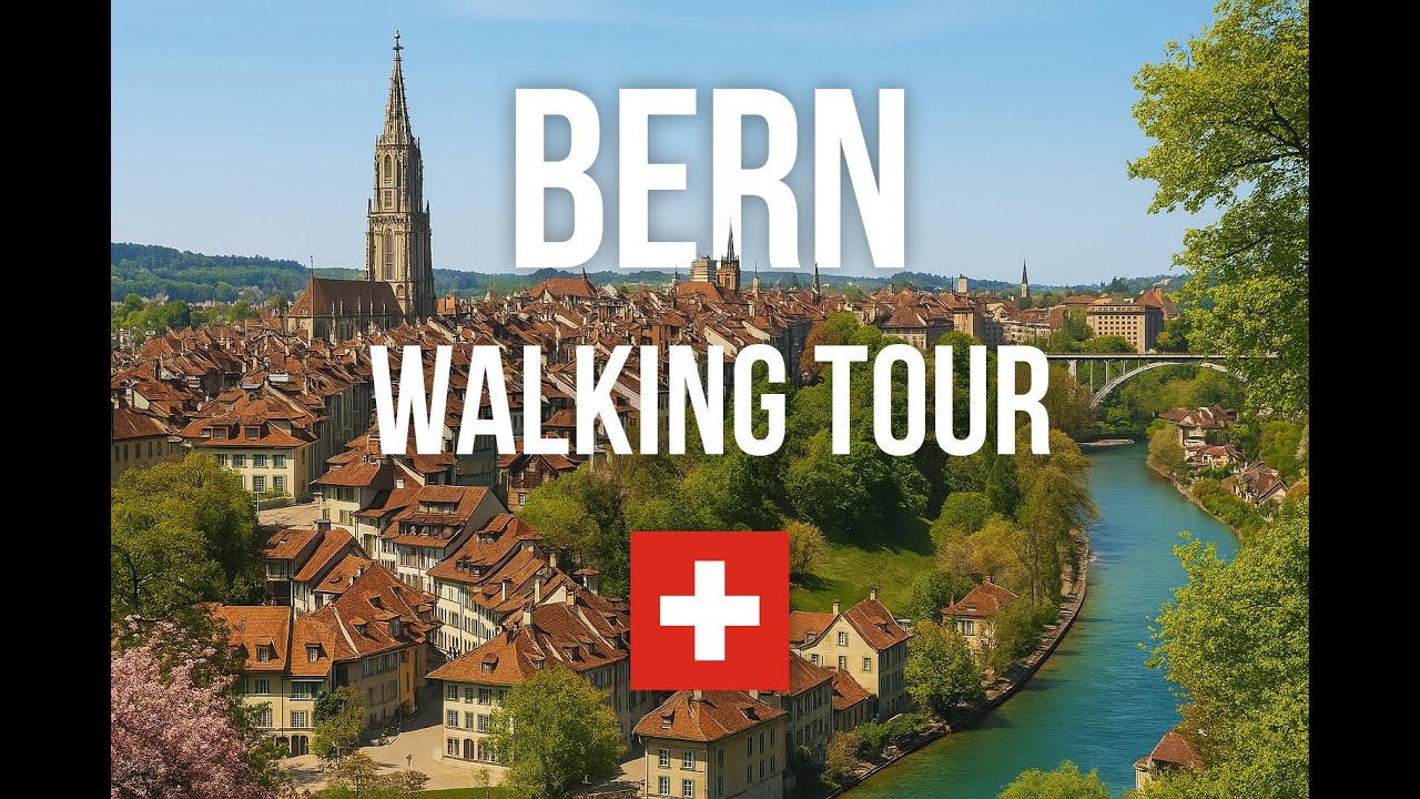 Spring in BERN, Switzerland 4K - Walk Through The Most Beautiful City