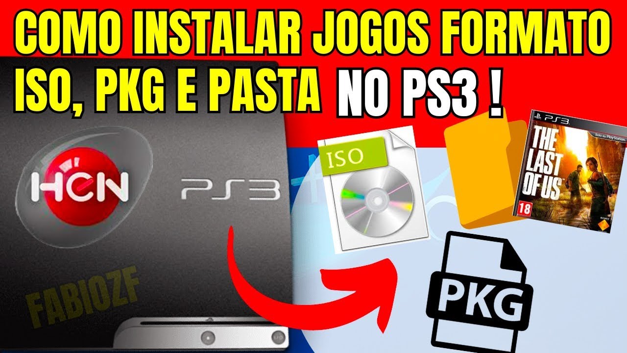 COMO INSTALAR E JOGAR JOGOS ISO, PKG E PASTA NO PLAYSTATION 3