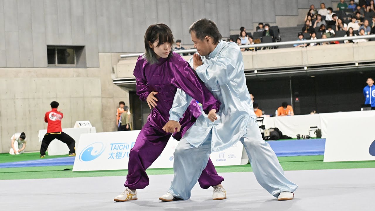 対練［第1位］孟村八極拳対打　渡邉博文選手／渡邉清玲選手（第41回全日本武術太極拳選手権大会）