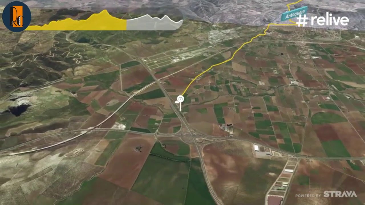 Trazado Camino Mozárabe de Santiago por Málaga. GR 245