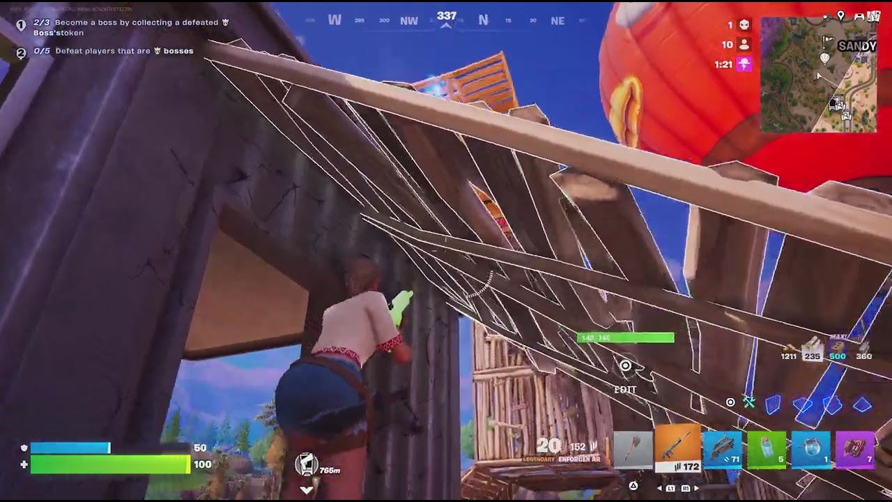 Fortnite trying the safari skin