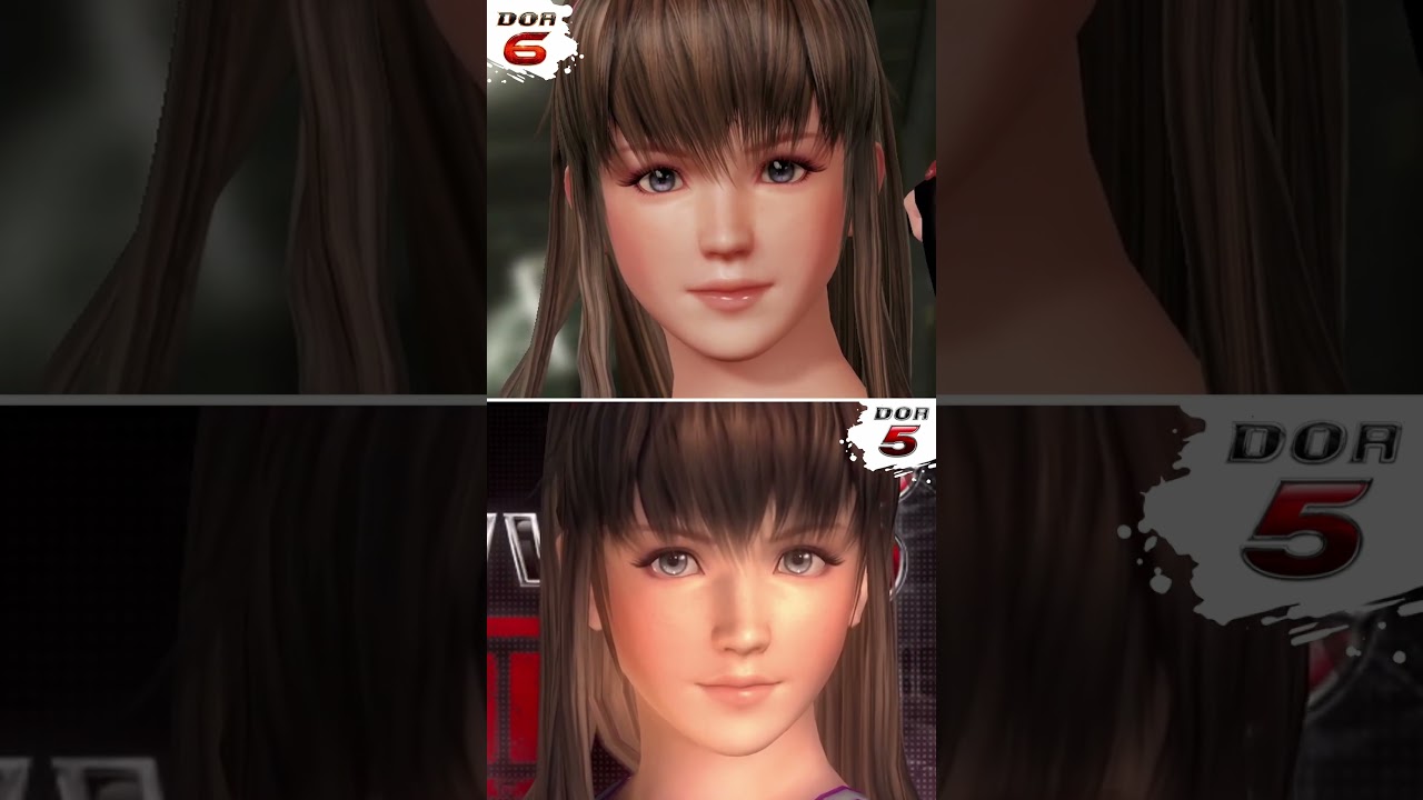DOA5 vs DOA6 Face Comparison ♀️