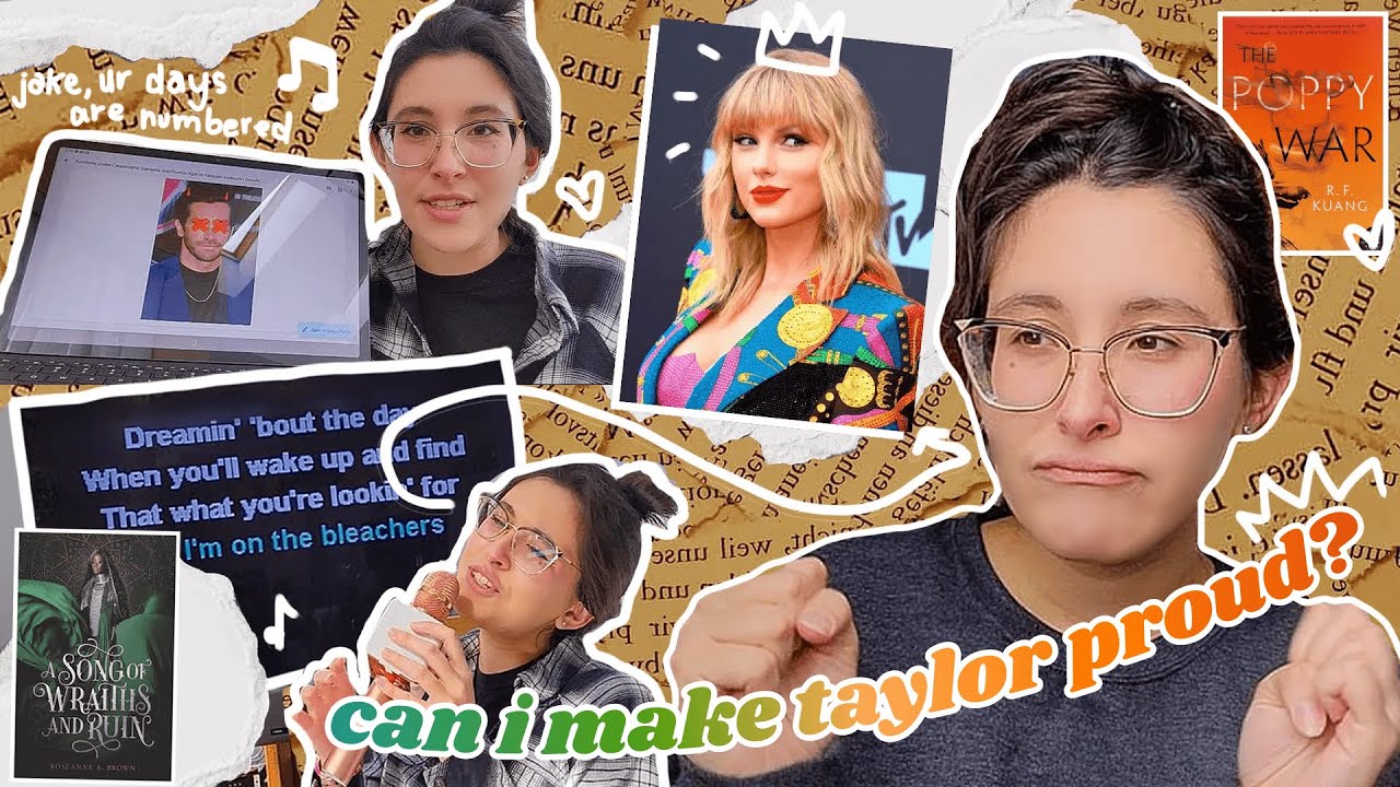 24 hrs of reading like taylor swift's albums + swiftie story time | 24 hour readathon vlog 🎤