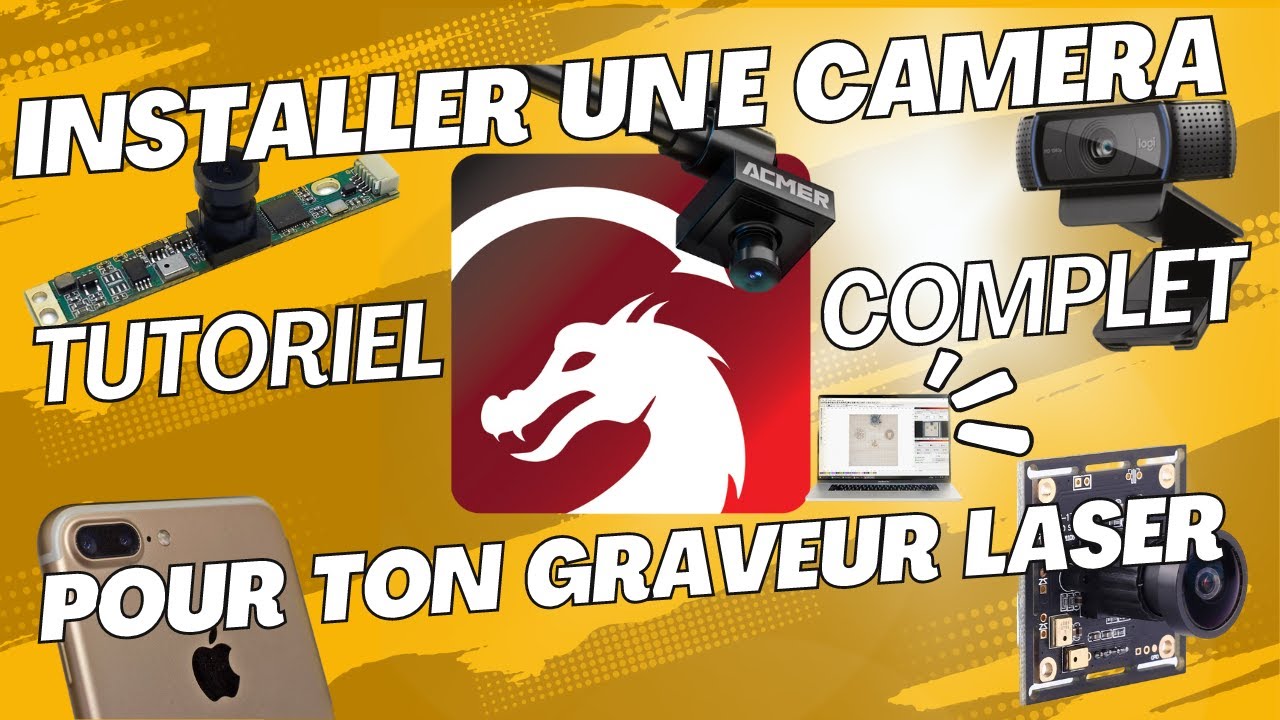 Installer une caméra ou Webcam, Smartphone sur LIGHTBURN pour ton graveur laser - TUTORIEL FRANÇAIS