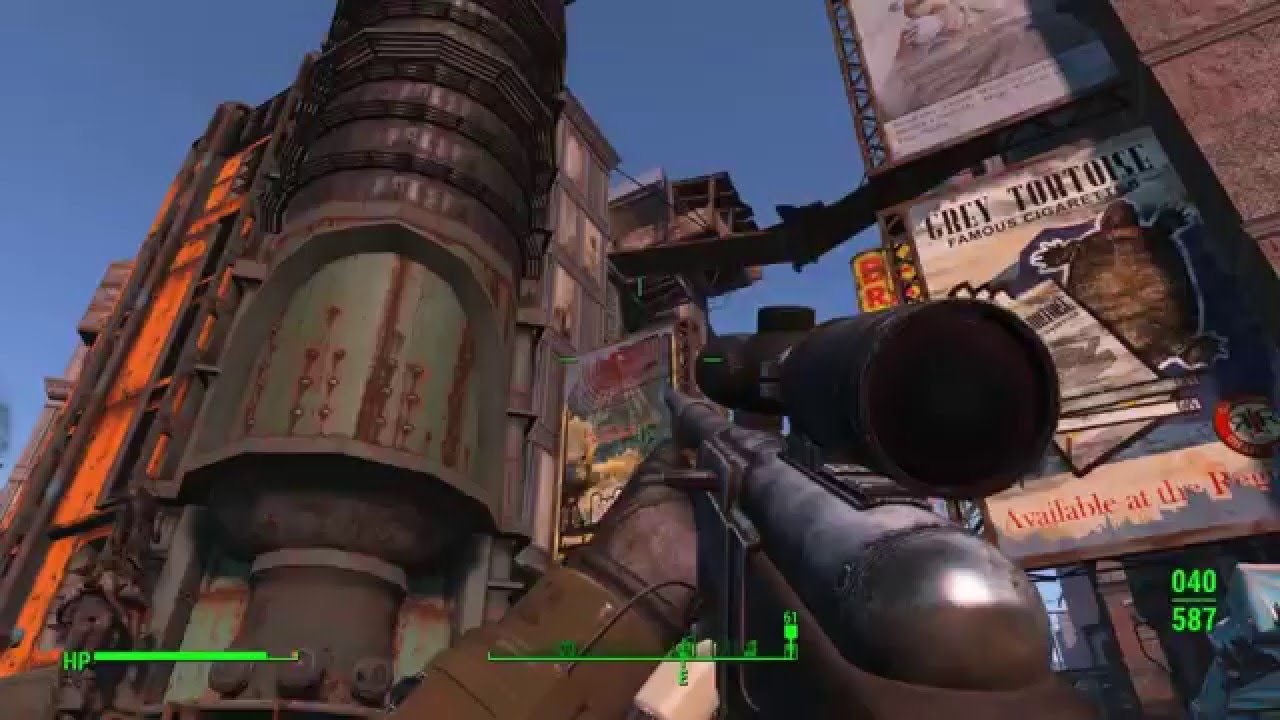 Fallout 4 - part 45 - Charles view amphitheater and the gilded grasshopper