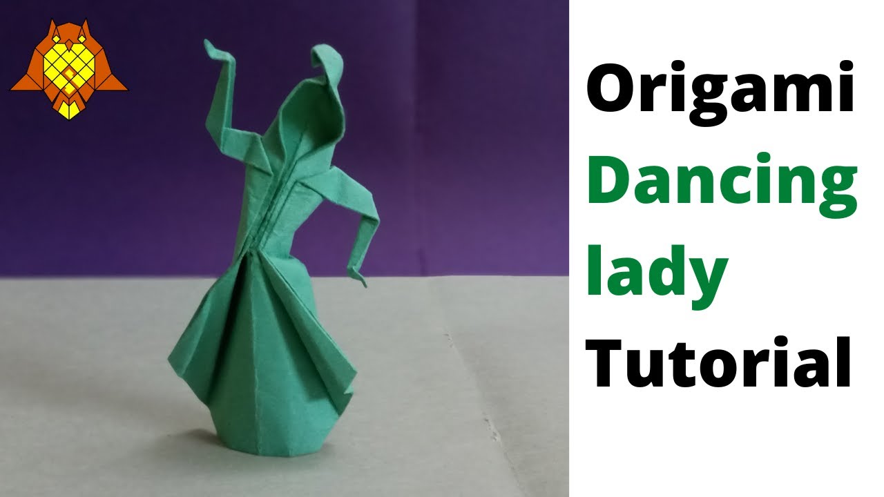 Origami Lady of fashion (Kunihiko Kasahara) easy
