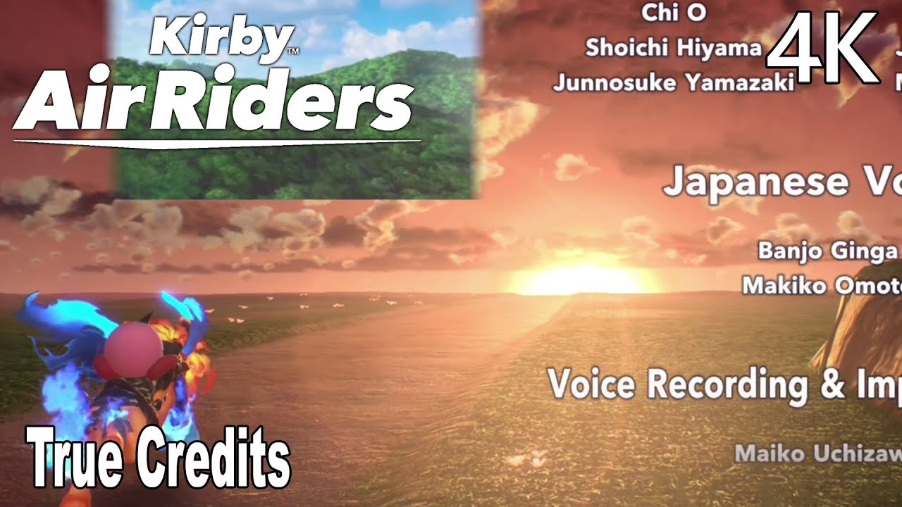 Kirby Air Riders True Credits 4K