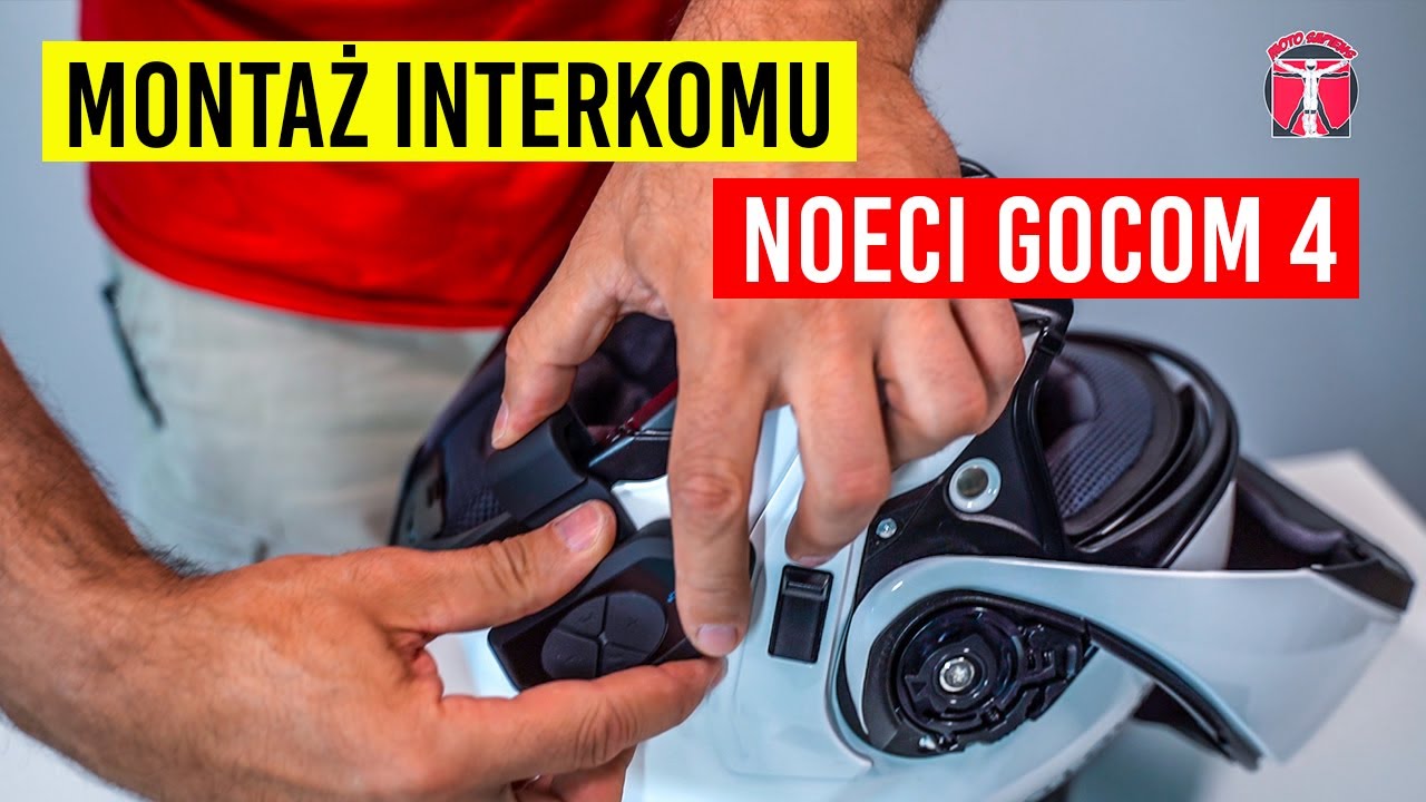 Montaż interkomu Noeci GoCom4 w kasku szczękowym Shoei Neotec 3 - krok po kroku