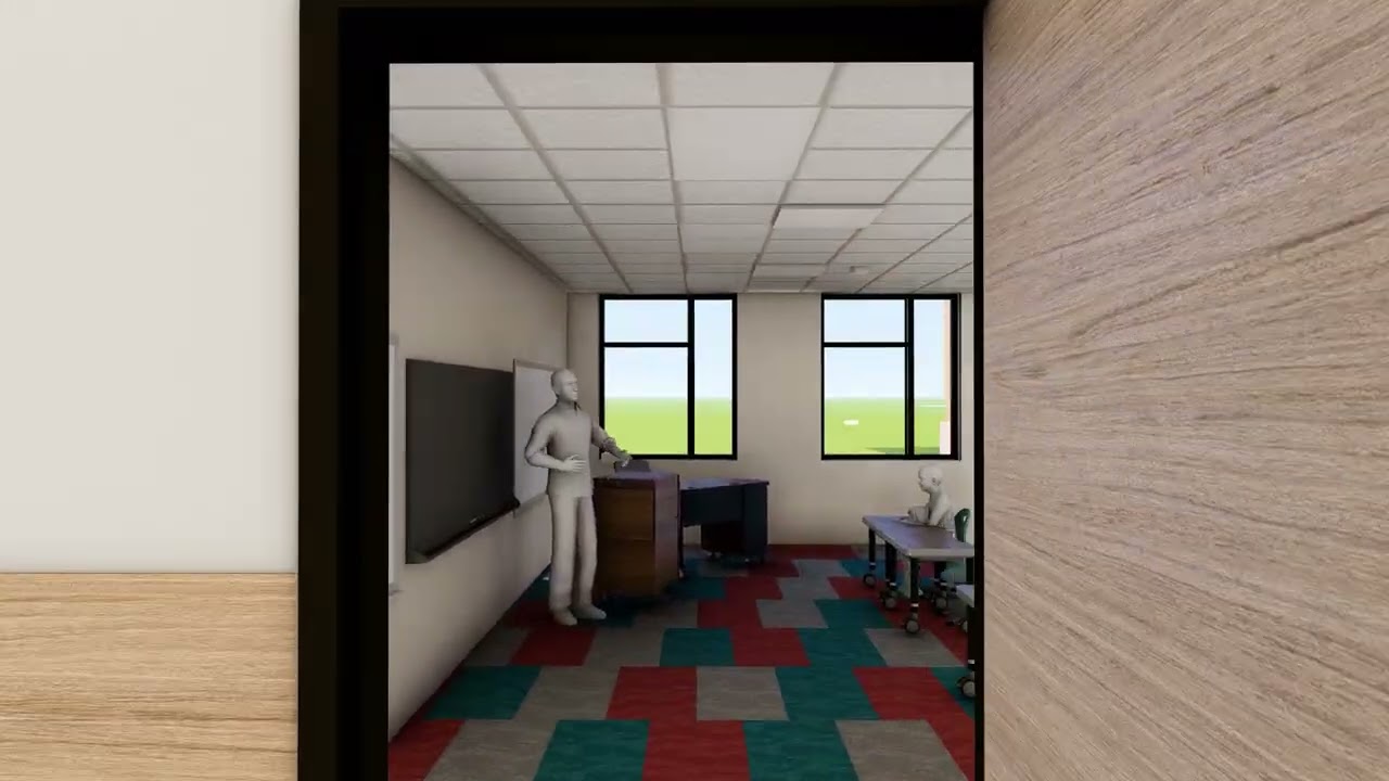 Wounded Knee K-8 School Flythrough
