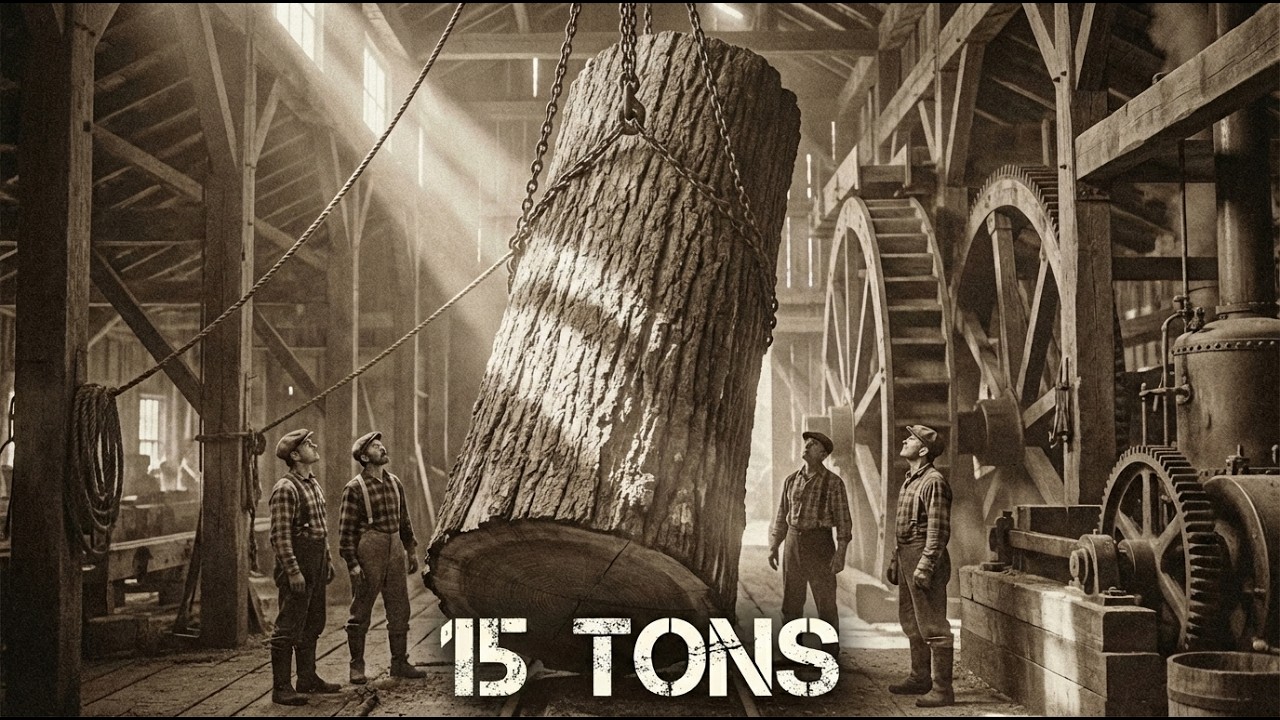 Before Electricity: How 15 Ton Logs Were Turned Into Planks