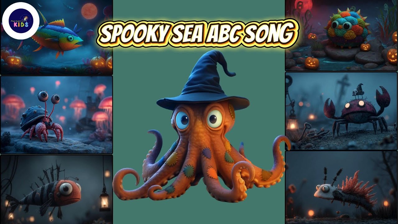 Spooky Sea ABC Song 06TH1025 | A to Z Sea Creatures Song | Nursery Rhymes |#abcdsong