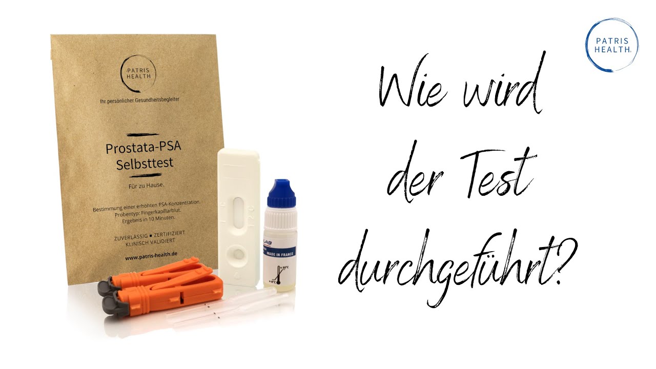 Patris Health&reg; Prostata-PSA Selbsttest: Wie wird der Test durchgef&uuml;hrt? ​