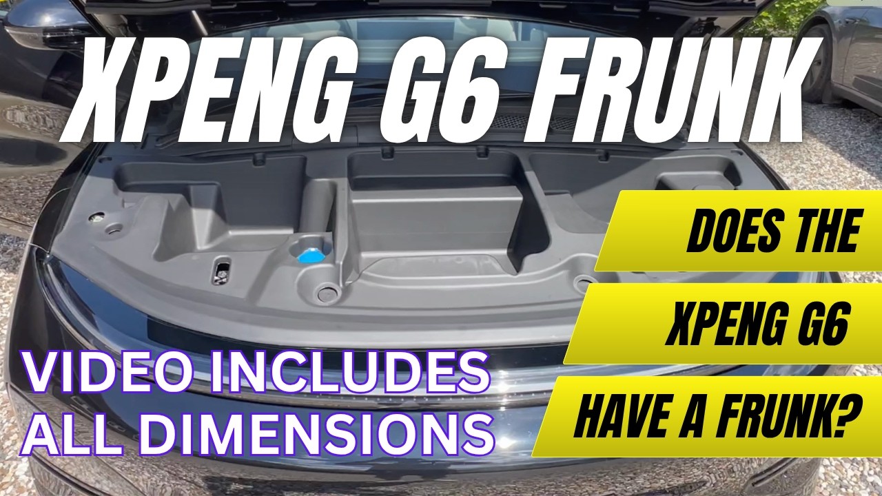 ЕСТЬ ЛИ У XPENG G6 ПЕРЕДНИЙ БАГАЖНИК? Показываю все размеры, цену и что туда поместится