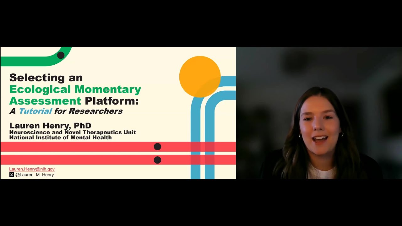 Digital Scholar Webinar:  Selecting an Ecological Momentary Assessment Platform  -  Dr. Lauren Henry