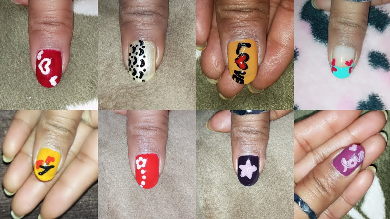 ✨nail art idea #nail design #nail art at home easily #nail style ✨⭐💫💅🏼💖
