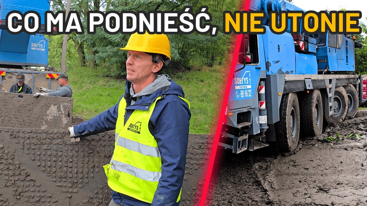 Dźwig w błocie po kostki czyli jak się kończy 