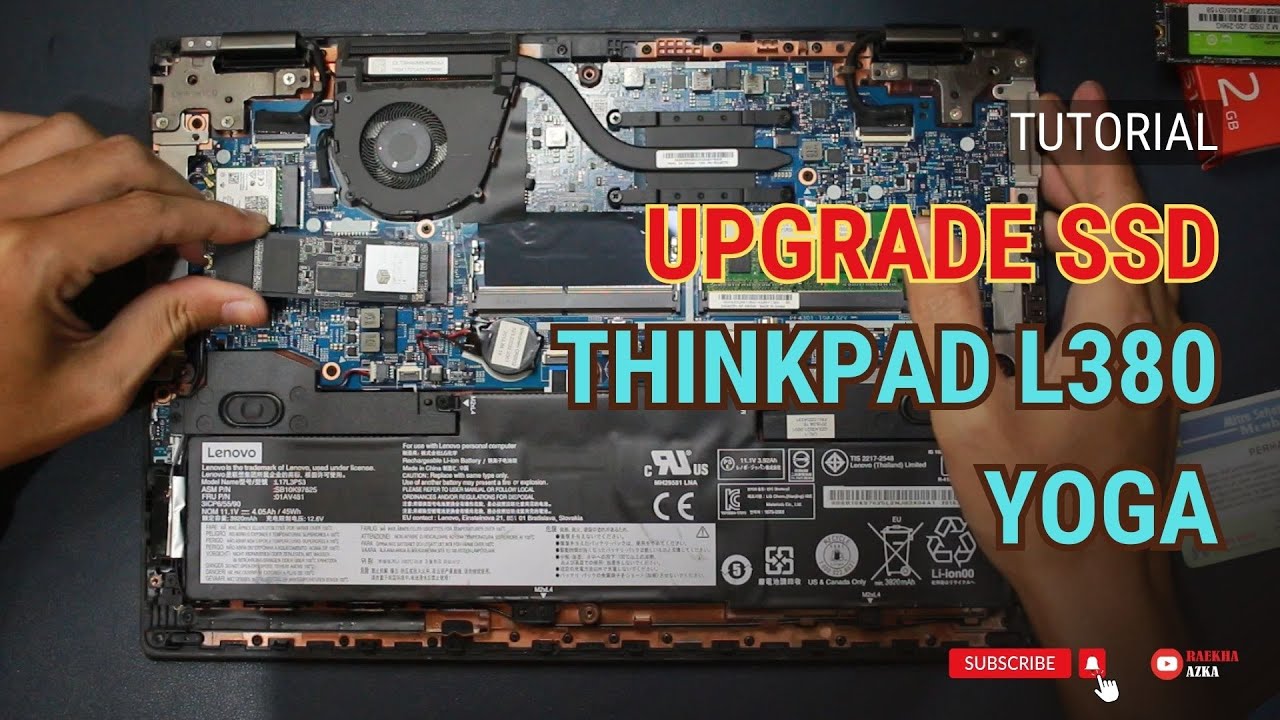 Upgrade SSD Thinkpad L380 Yoga | makin cepat dan besar