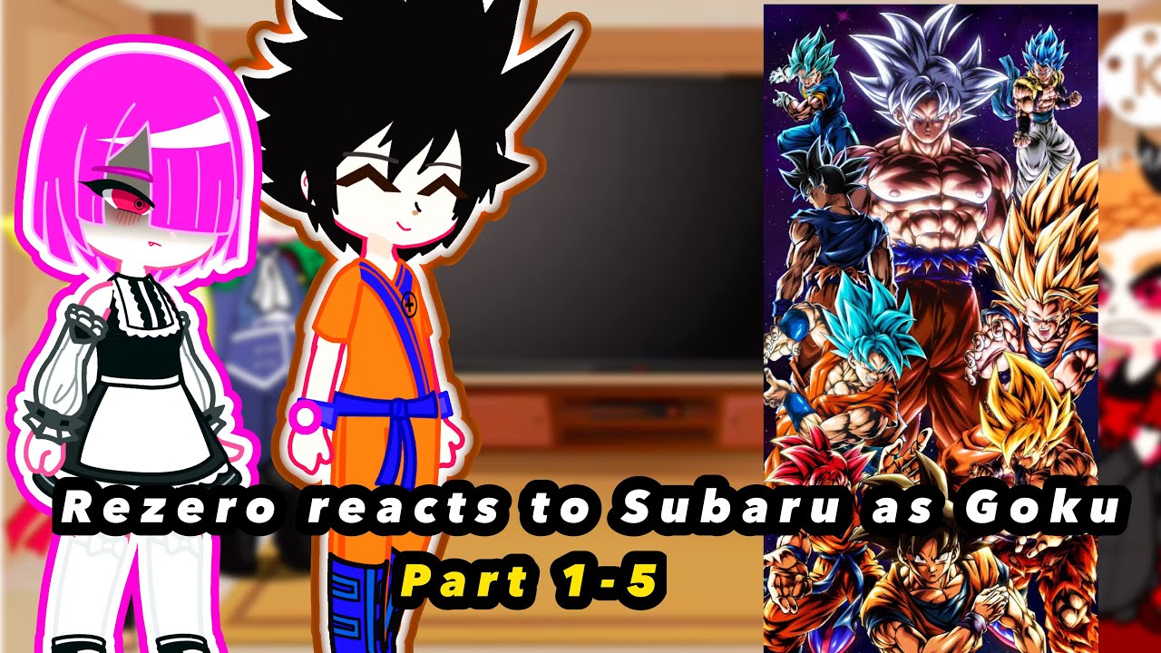 (Gachalife)Rezero Reacts to Subaru as Goku Compilation |Part 1,2,3,4,5| |Dragonballz/Rezero|