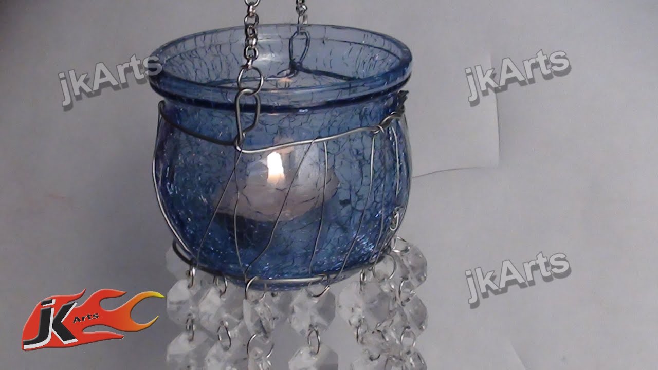 DIY Decorate Hanging Candle Holder - JK Arts 315