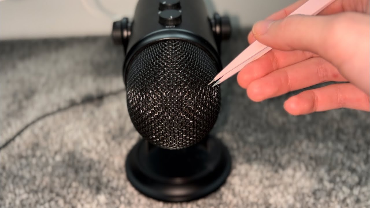 ASMR || Tweezers on the Mic