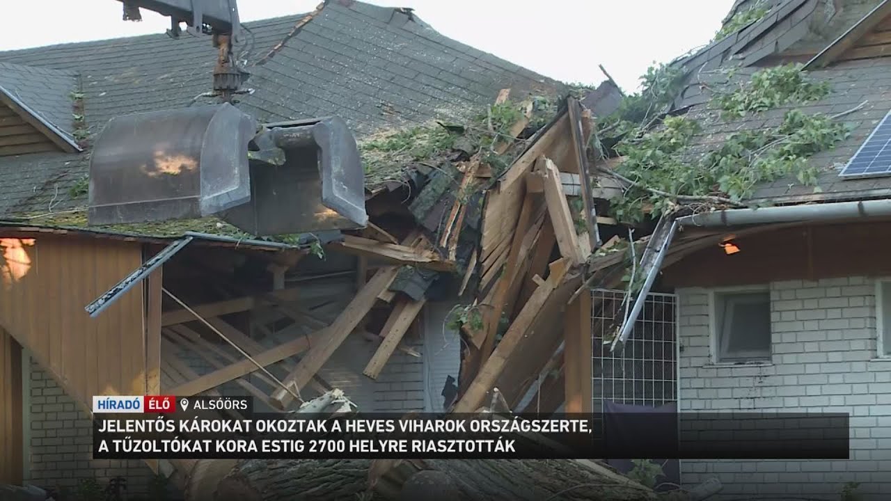 Jelentős károkat okoztak a heves viharok országszerte