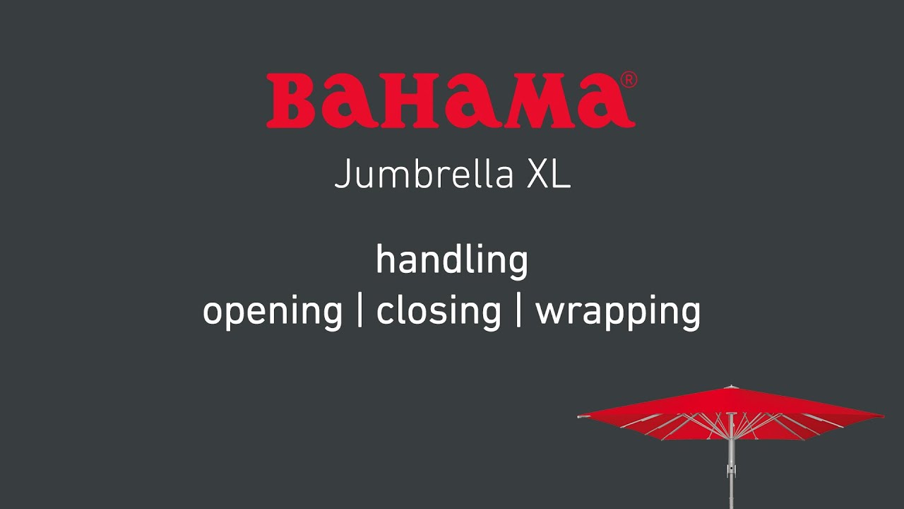Jumbrella XL: handling | opening | closing | wrapping