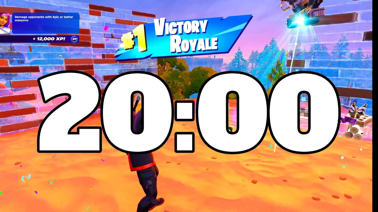 20 MINUTE FORTNITE TIMER WITH REAL GAME SOUND