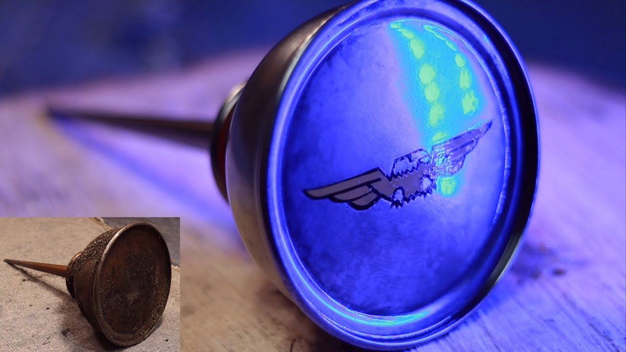 AMAZING DETAIL Vintage Eagle Oil Can - Beyond a Perfect Restoration
