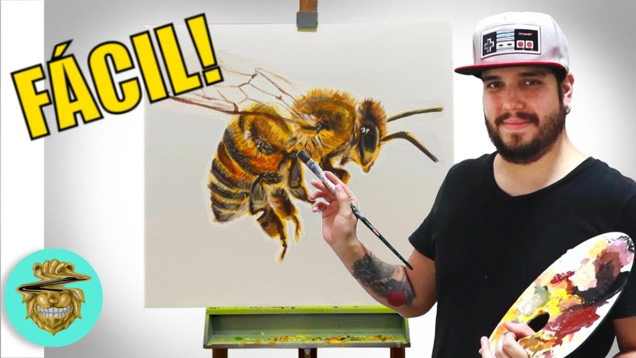 COMO PINTAR una ABEJA PASO a PASO!