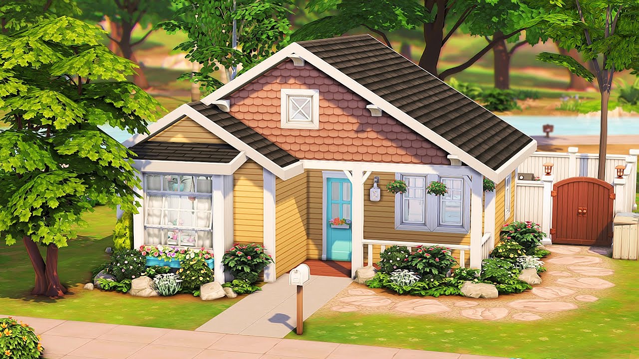 KINDERGARTEN TEACHER TINY HOUSE 💕 | The Sims 4 Speed Build