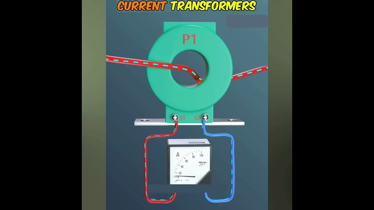 Current Transformer (CT) Wiring Diagram of  Ampear meter 