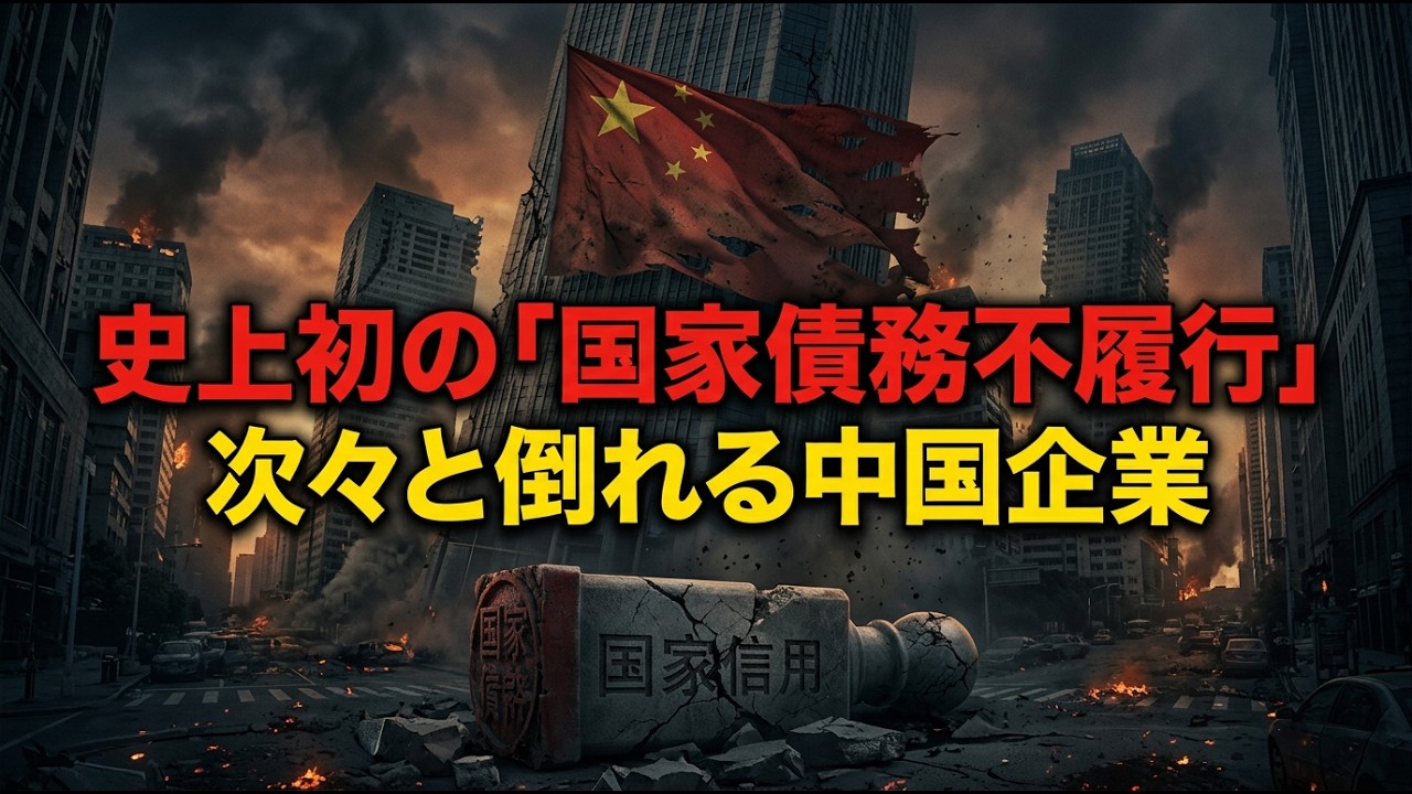 「史上初の国家債務不履行の兆候が発生」次々と倒れる中国企業中国経済崩壊の兆候に騒然
