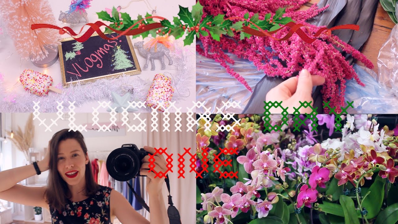 🎄🎁🎅VLOGMAS DAY 1 🌵🌾🌴🐬 FLOWER MARKET AND KMART HAUL