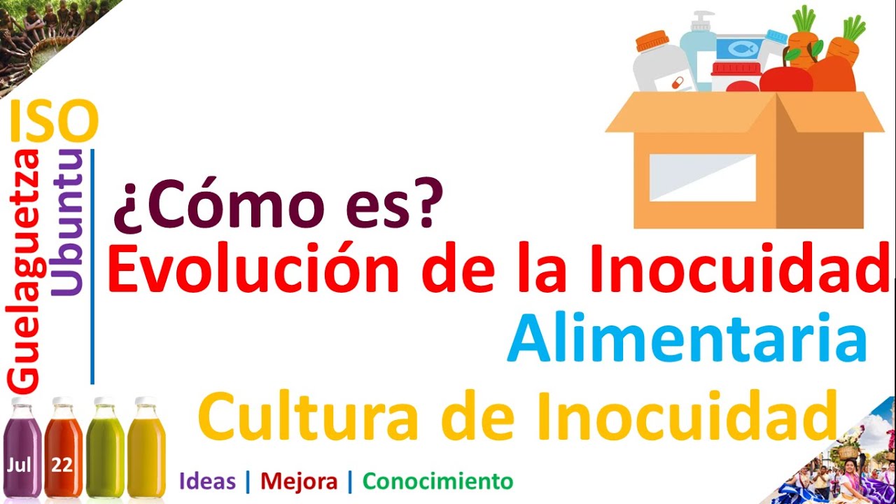 Historia de la inocuidad alimentaria - hacia una CULTURA DE INOCUIDAD ALIMENTARIA
