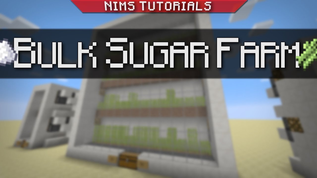 Minecraft: Tutorial | Bulk Sugarcane Farm