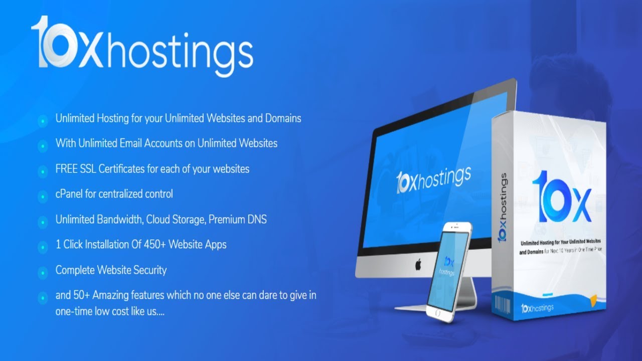 10Xhostings - 10Xhostings Review Demo Bonus - Unlimited Domain Hosting For 10 Years In One Time Fee