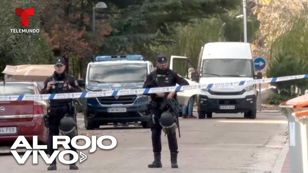 Exterior de la embajada de Ucrania después de que la policía española cercó la zona | Al Rojo Vivo