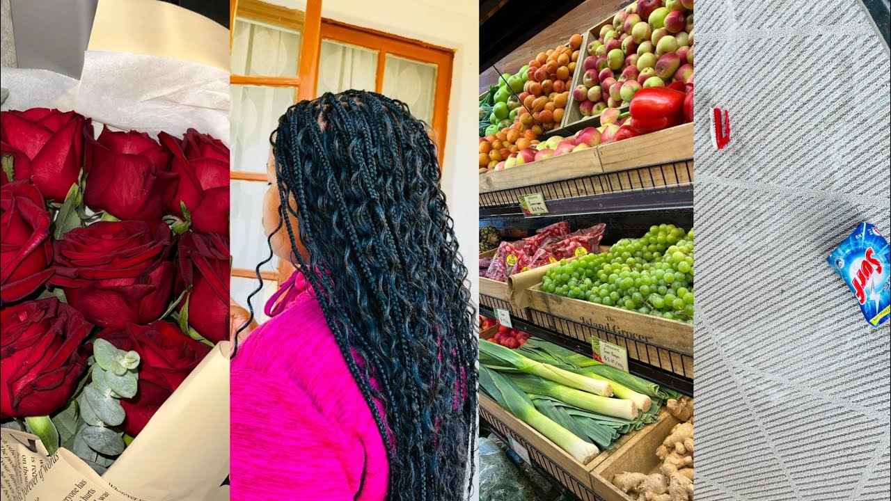 #Vlog:Sparking My Rug||Hair client||New hairstyle||Meat &Fruits Restock