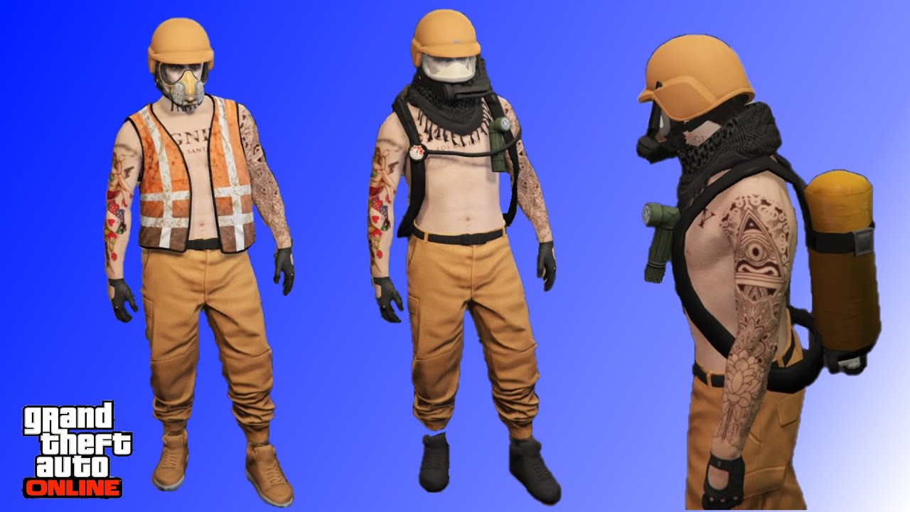 GLITCH GTA 5 TENUE MODDER SANS CODAGE FACILE GILET EBOUEUR BOUTEILLE OXYGENE